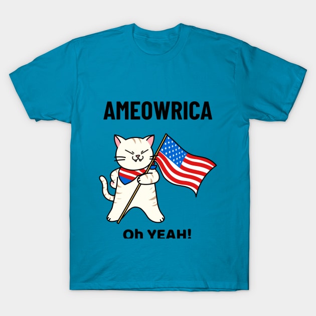 Ameowrica T-Shirt by Darth Noob